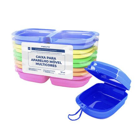 Caja aromatizada para guardar aparatos dentales móviles