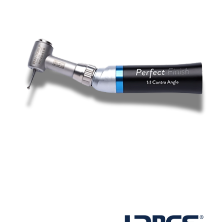 Contra ángulo 1:1 Perfect Finish con cabezal de cierre por botón, compatible con motor ValueTorque